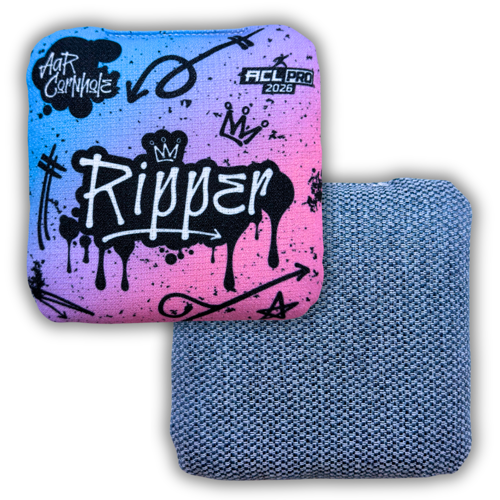 2026 AAR Ripper Cornhole Bags - Cotton Candy Graffiti Edition 2026 AAR Ripper Cornhole Bags - Cotton Candy Graffiti Edition