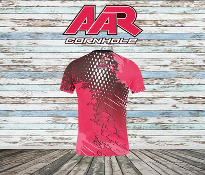 AAR Cornhole Jersey - Halftone Grunge - Pink