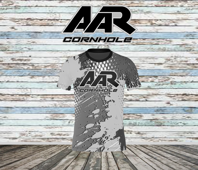 AAR Cornhole Jersey - Halftone Grunge - Gray