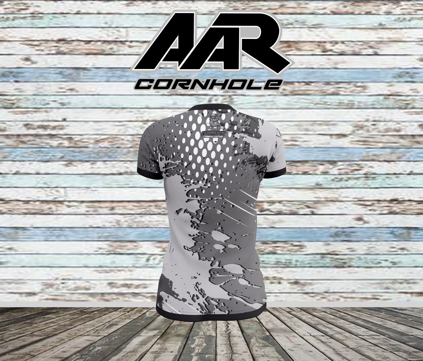 AAR Cornhole Jersey - Halftone Grunge - Gray