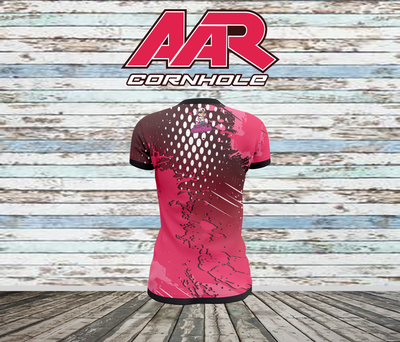AAR Cornhole Jersey - Halftone Grunge - Pink