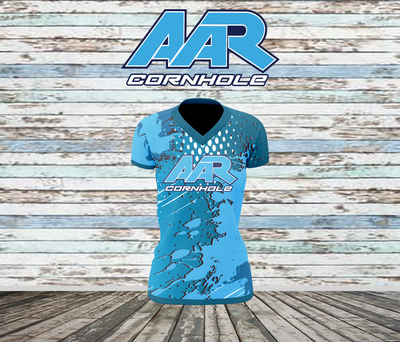 AAR Cornhole Jersey - Halftone Grunge - Blue