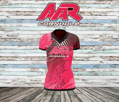 AAR Cornhole Jersey - Halftone Grunge - Pink