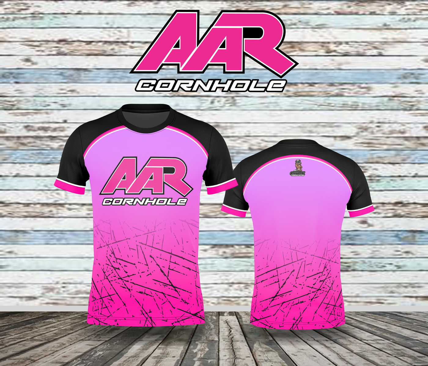 AAR Cornhole Jersey - Chaos Gradient - Pink