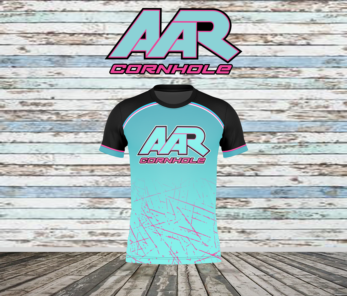 AAR Cornhole Jersey - Chaos Gradient - Blue