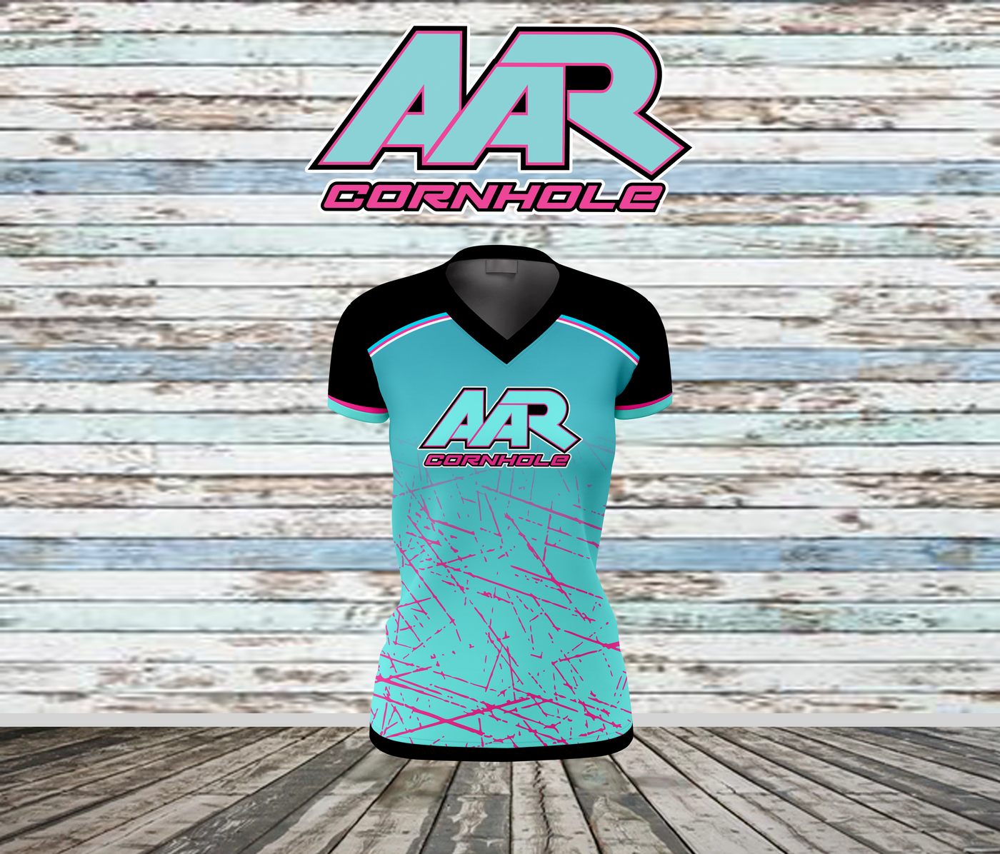 AAR Cornhole Jersey - Chaos Gradient - Blue