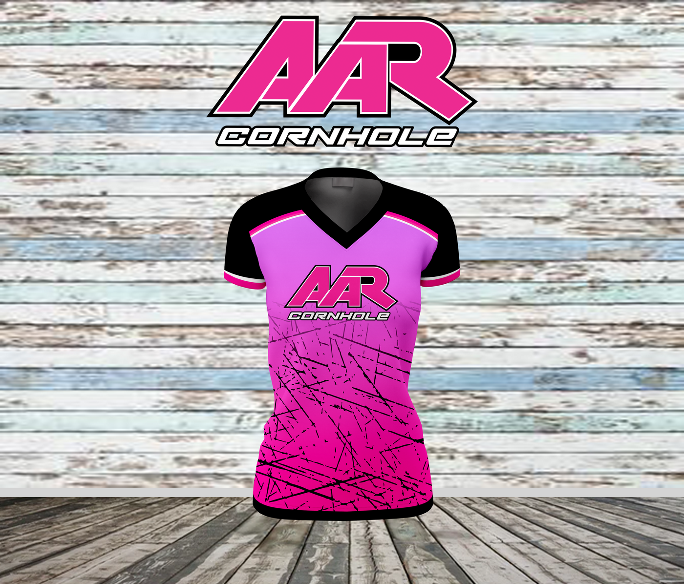 AAR Cornhole Jersey - Chaos Gradient - Pink
