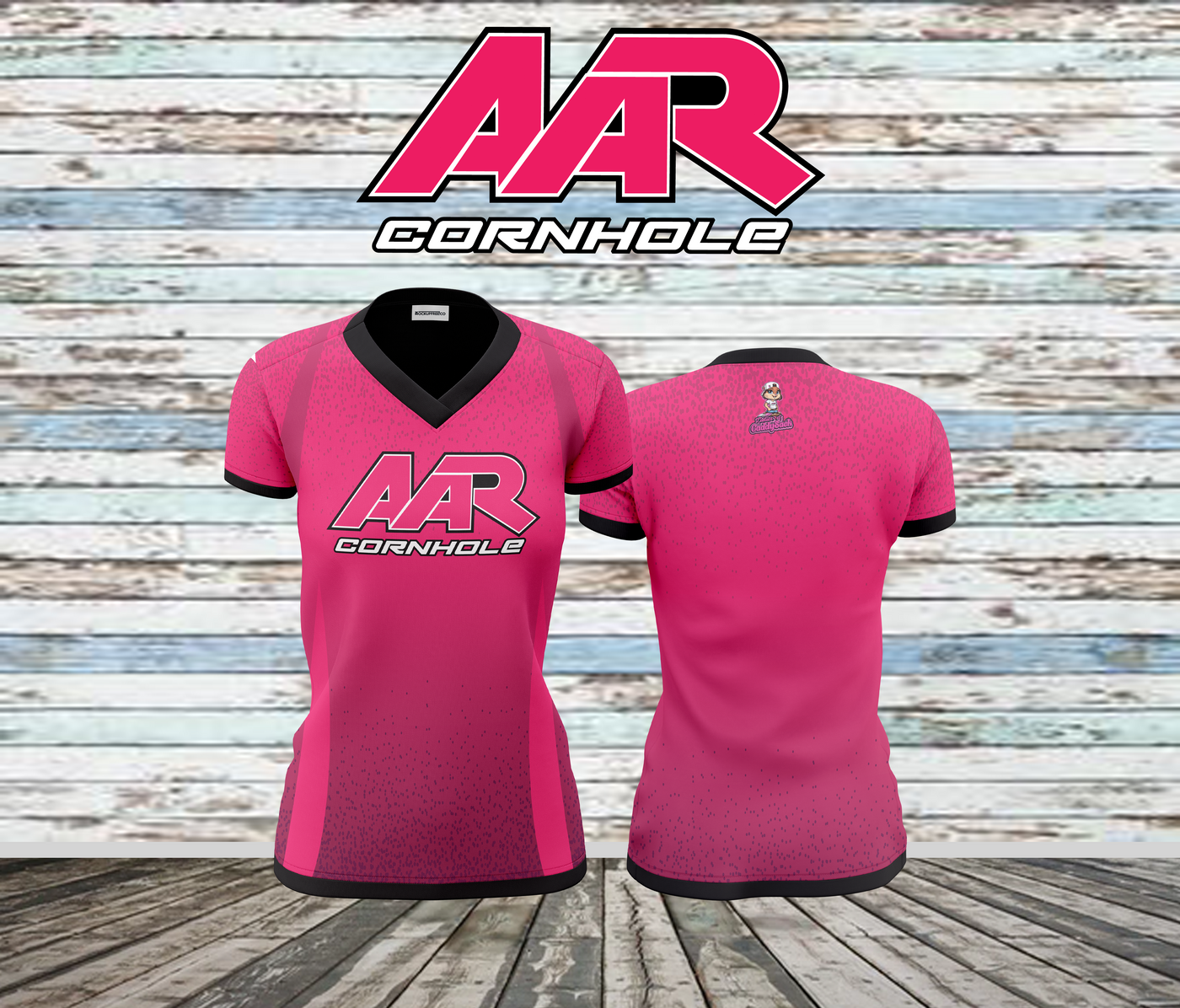 AAR Cornhole Jersey - Dot Gradient - Women's - Hot Pink/Black