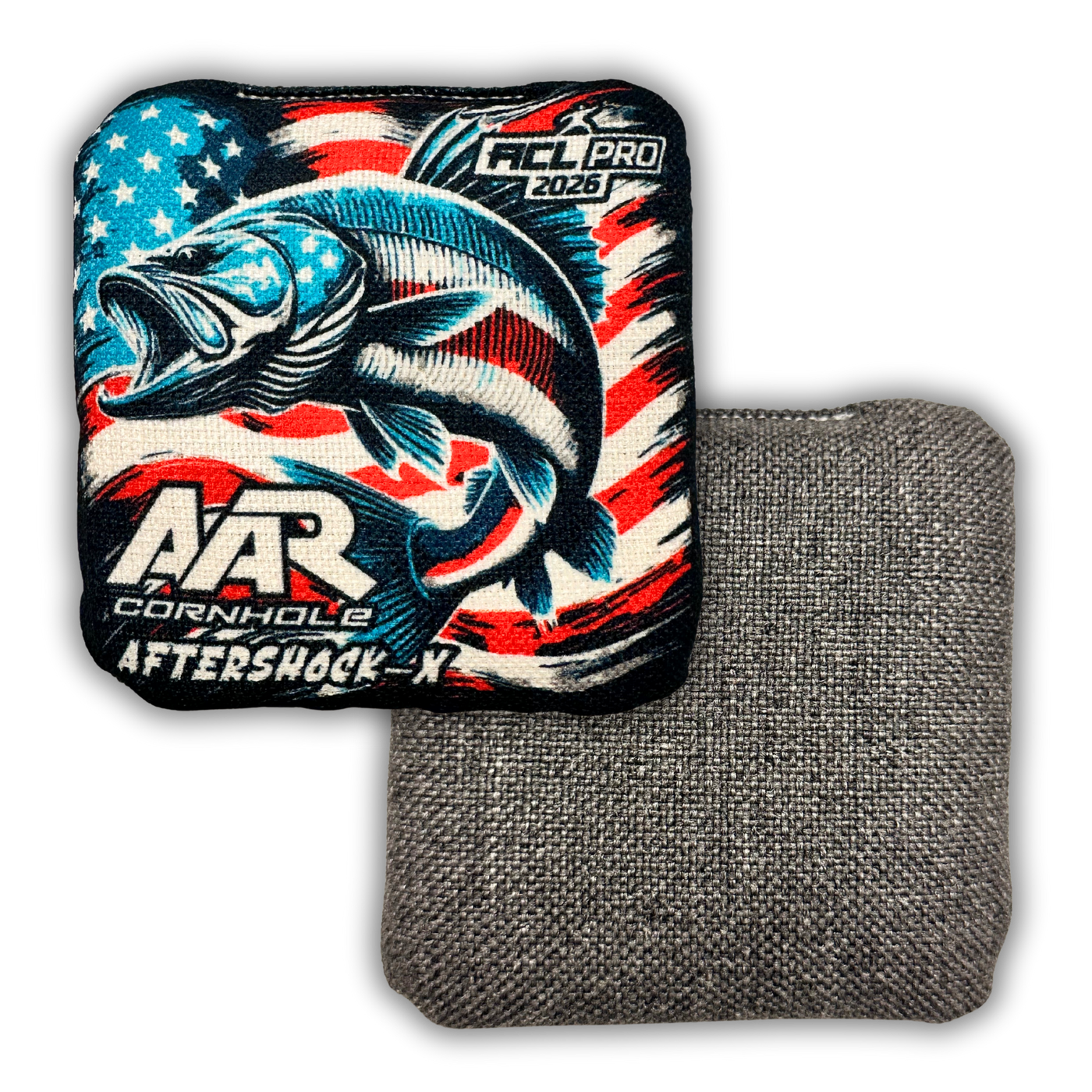 2026 AAR Aftershock-X Cornhole Bags - USA Fish Edition - ACL Pro Stamped - SET OF 4