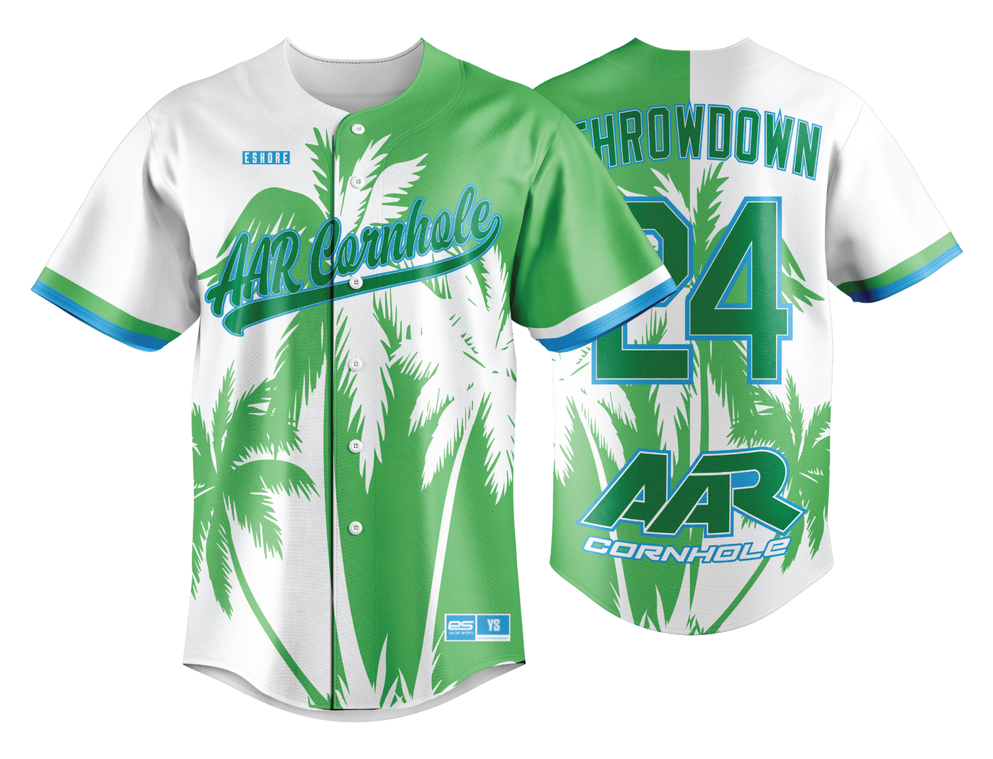 Blank Jersey - Green Throwdown Baseball Jersey - 2024