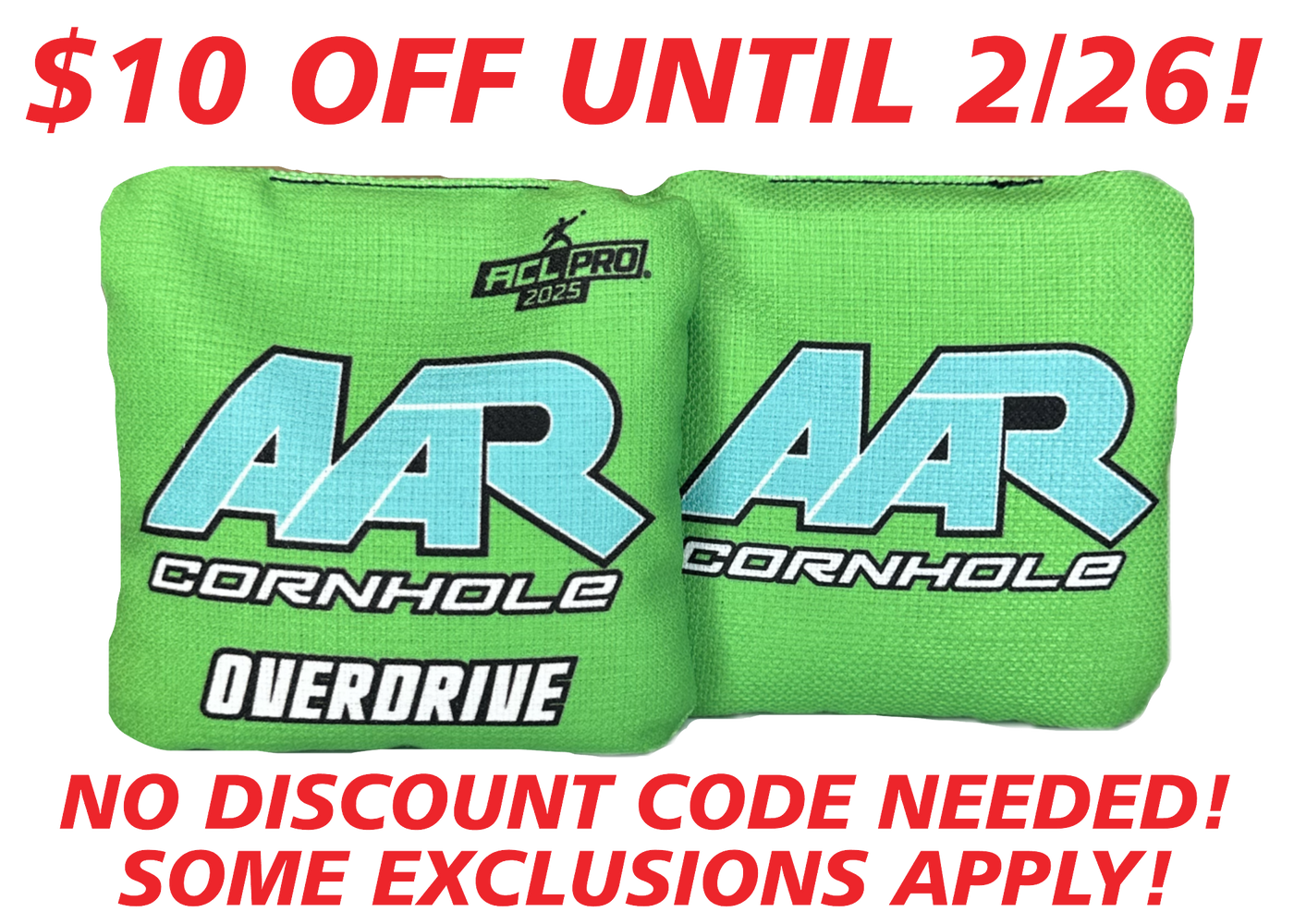 2025 AAR Overdrive Cornhole Bags - Multiple Designs - ACL Pro Stamped - SET OF 4