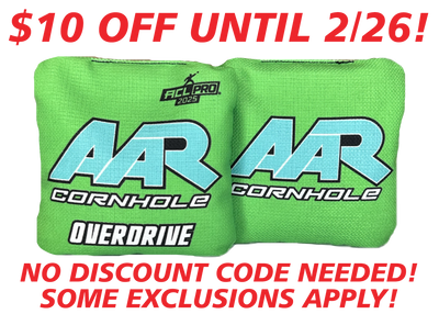 2025 AAR Overdrive Cornhole Bags - Multiple Designs - ACL Pro Stamped - SET OF 4