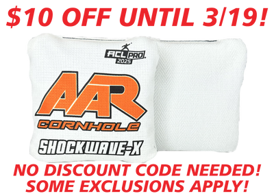 2025 AAR Shockwave-X Cornhole Bags - Multiple Designs - ACL Pro Stamped - SET OF 4